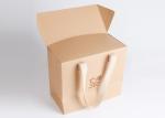Bio - Degradable Luxury Large Present Bags , Leather Handle Birthday Gift Bags