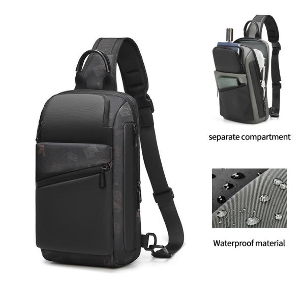 MingLu New Multifunction Crossbody Men Bags Style Shoulder Bag Men Sling Single
