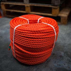 China CCS ABS Certified Polypropylene Orange Rope for Shipbuilding Industry factory