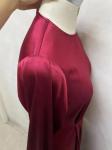 Turkey Arab Oman Elegant Satin Dress Long Sleeve For Women Muslim