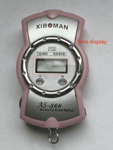 China LCD Display FM Radio Station Small Speaker Radio Single Band OEM Battery factory