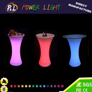 China Club / Bars / Party Clear Illuminated Bar Furniture LED Cocktail Table factory