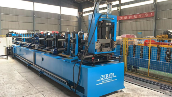 2mm 20 Stations Cz Purlin Roll Forming Machine Gearbox Driven