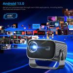220ANSI Lumens Mini Home Theater Projector with BT 5.0 Home Entertainment