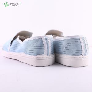 China Anti static esd cleanroom pvc blue safety shoes factory