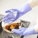 Cleaning Magic Kitchen Household Silicone Dish Washing Gloves