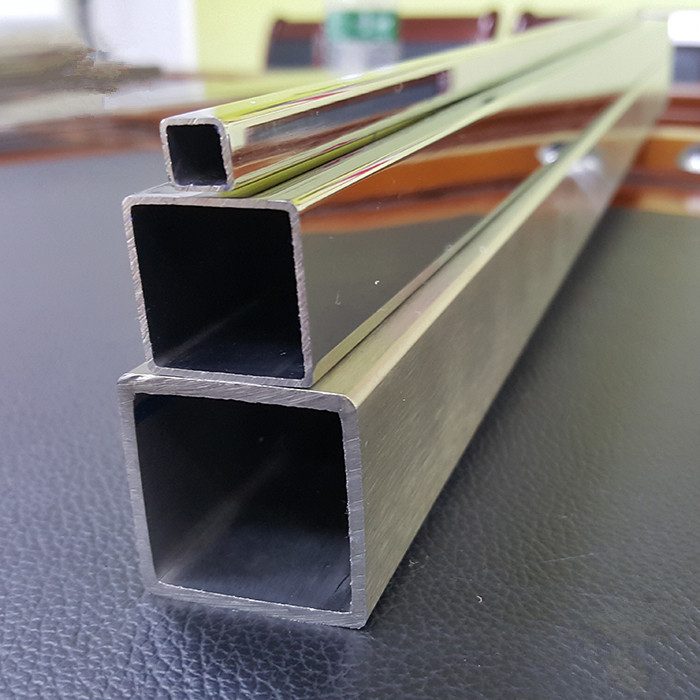 321 410 SS Seamless Pipe Polished Inox Rectangular 50mm Thickness 2m Length