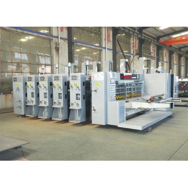 China High Speed 4 Colors Flexo Printing Slotting Rotary Die Cutting Machine factory