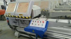 China MJ4200A double head precision Aluminum cutting saw factory