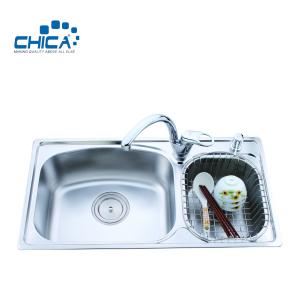 China Stainless Steel Kitchen Sink For Hotel Double Bowl Kitchen Sink For House Topmount Kitchen Sink For RV factory