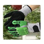 Metal And Glass Handling HPPE Knit Mining 13G Impact Cut Resistant Gloves