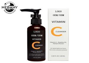 China Natural Anti Aging / Anti Blemish Face Wash With Vitamin C Milk White Color factory