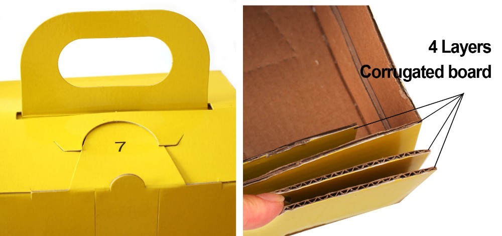 Recyclable Paper Medical Sharps Box Safety Boxes 58X28X50 Cm Single Package Size