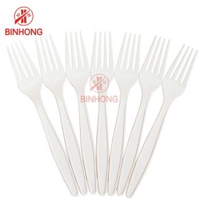 Environmentally Degradable 16cm Disposable Wooden Fork