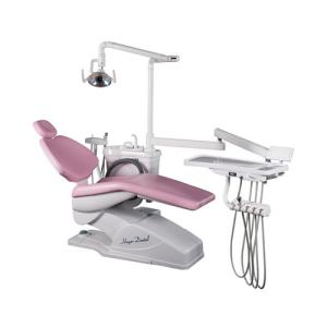 China Hospital Electric Dental Chair Equipment Clinic Multifunction Pink factory