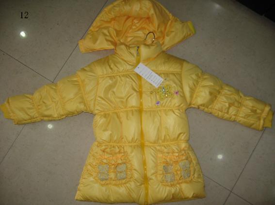 Apparel girl's padding jackets stock(coats,tops,children's clothing,children's