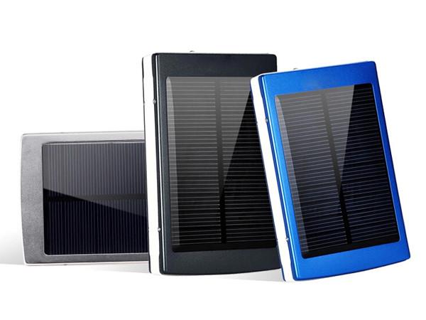 ABS Polymer Lithium Battery Waterproof Soloar Power Bank 12000mAh Solar portable