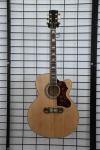 Free shipping China handmade J2002 nature cut away electric acoustic guitar