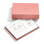 Earring PU Leather Portable Jewelry Case , Ear Stud Travel Jewelry Box