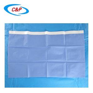 China Plain Blue Surgical Utility Drape With Adhesive Non Woven Fabric factory