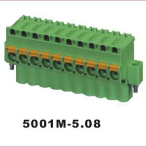 China 5001 PA66 Brase Plug Terminal Block Connector IP65 factory