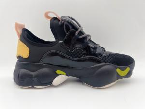 China Black Ladies High Top Basketball Shoes Slip Resistant ODM / OEM factory