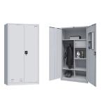 Metal Wardrobe 2 Door Steel Storage Cupboard Clothes Locker
