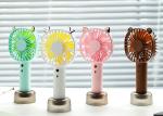Rechargeable Portable Battery Powered Fan , Battery Operated Table Fan With Led