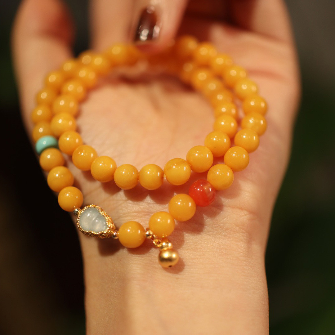 Newest Fashion Design Amber Natural Gemstone Healing Crystal Beads Bracelets Blue Pink Quartz Beaded Bracelet For Women Gifts