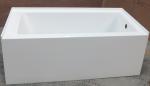 cUPC skirted acrylic small bathtub 3 sides tile flange 4mm pure acrylic sheet