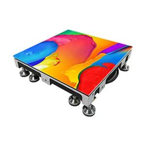 China Full Color Aluminum Cabinet Indoor Floor LED Screen Rental for Events Curved Design factory