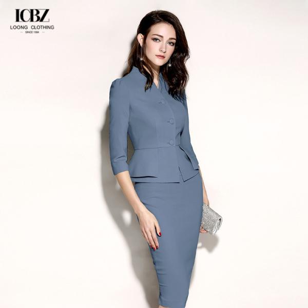Formal Office Suites Women Suits Dress Skirt Office Formal Dress NO Hooded Two