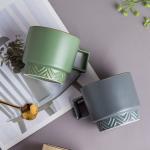 Color Glaze Vintage Coffee Mug Set 6 Ceramic Mug Cup Coffee Retro Stoneware