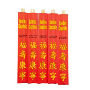 Eco-Friendly Low- Chopsticks Round Bamboo Chopsticks Sushi Chopsticks Packaging