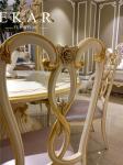 Upholstered French Style Fabric or Leather Wooden Dining Chair