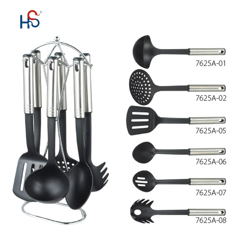 Kitchen Tools and Equipment Nonstick Nylon Cooking Utensil Set with Utensils Type