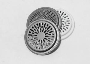 China Professional deep drawn metal pressings parts speaker grille with white coating factory
