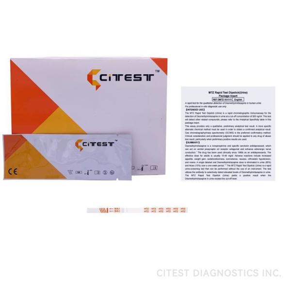 MTZ Rapid Test Dipstick Urine specimen, Desmethylmirtazapine detect, Drug Abuse