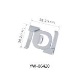 Z Twist On Metal Ceiling Clip Iron Material White / Nickel / Chrome Finished