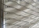 High Tensile Black Oxide Wire Rope , Ferruled / Woven Zoo Aviary Netting