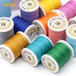 Polyester/ Waxed Material Hand Stitched Leather Thread 0.8mm Flat Wax Thread 50m