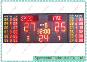 China 300cm X 95cm Basketball Electronic Scoreboard Individual Scores factory
