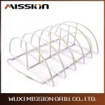 Outdoor Smoker Stainless Steel BBQ V Rib Rack Kamado Accessories