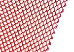 Red 1mm Dia Metal Coil Drapery Stainless Steel Mesh Curtain 2.4kg/M2