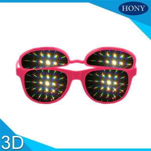 China Hony 3D Fireworks Glasses With Diffraction Grating Film , Flip Up Sunglasses factory