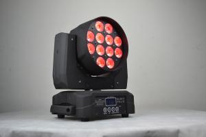 China 12X15W RGBWA+UV 6 in 1 LED Moving Wash Light For KTV ,Party , Concert ,Festival factory