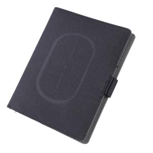 China Business Creative Wireless Charger Notebook With Led Logo Leather factory