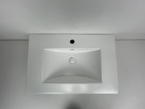 China Non Porous Finish Ceramic Bathroom Vanity Sink Scratch Resistant factory