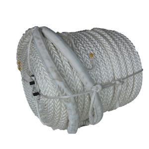China 68mm X 220m Nylon Mooring Rope 2 Meter Splice Eyes Both Ends Mildew Resistance factory