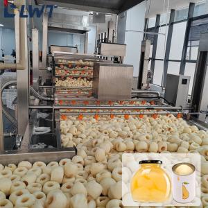 China PLC Canned Fruit Production Line Canned Pear Processing Line factory